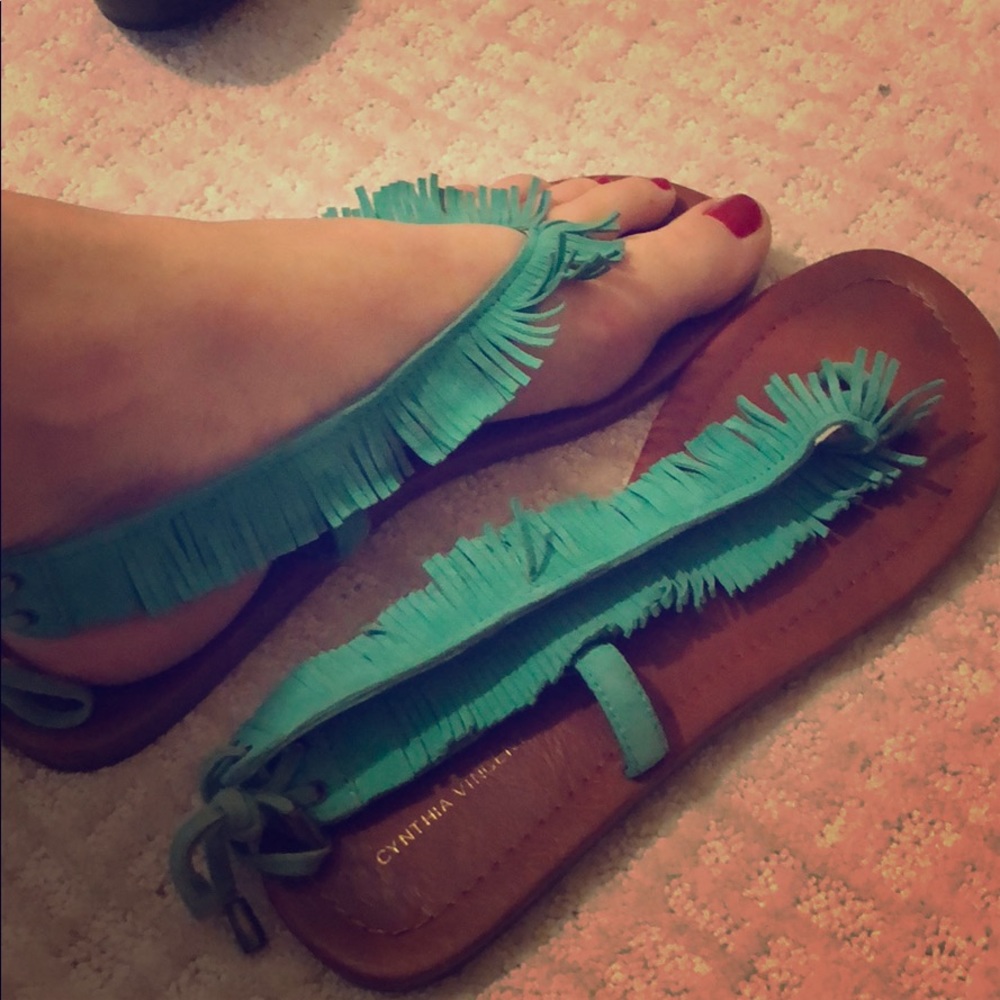 Cynthia Vincent Fringe Sandal